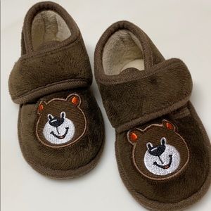 Brown bear slippers